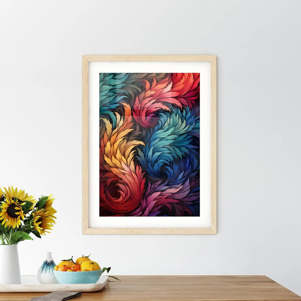 Vintage Seamless Pattern With Grunge Effect  Framed Print