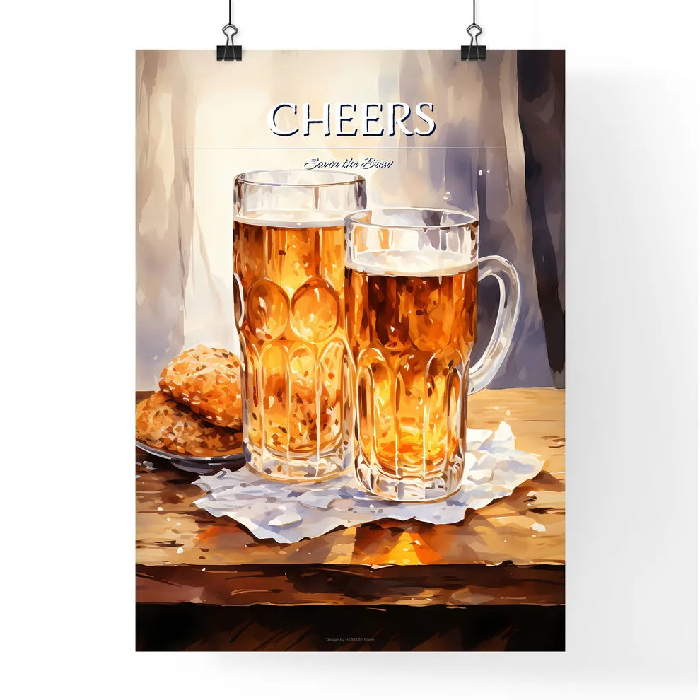 Watercolor Beer Glass And Pint - A Pair Of G Poster