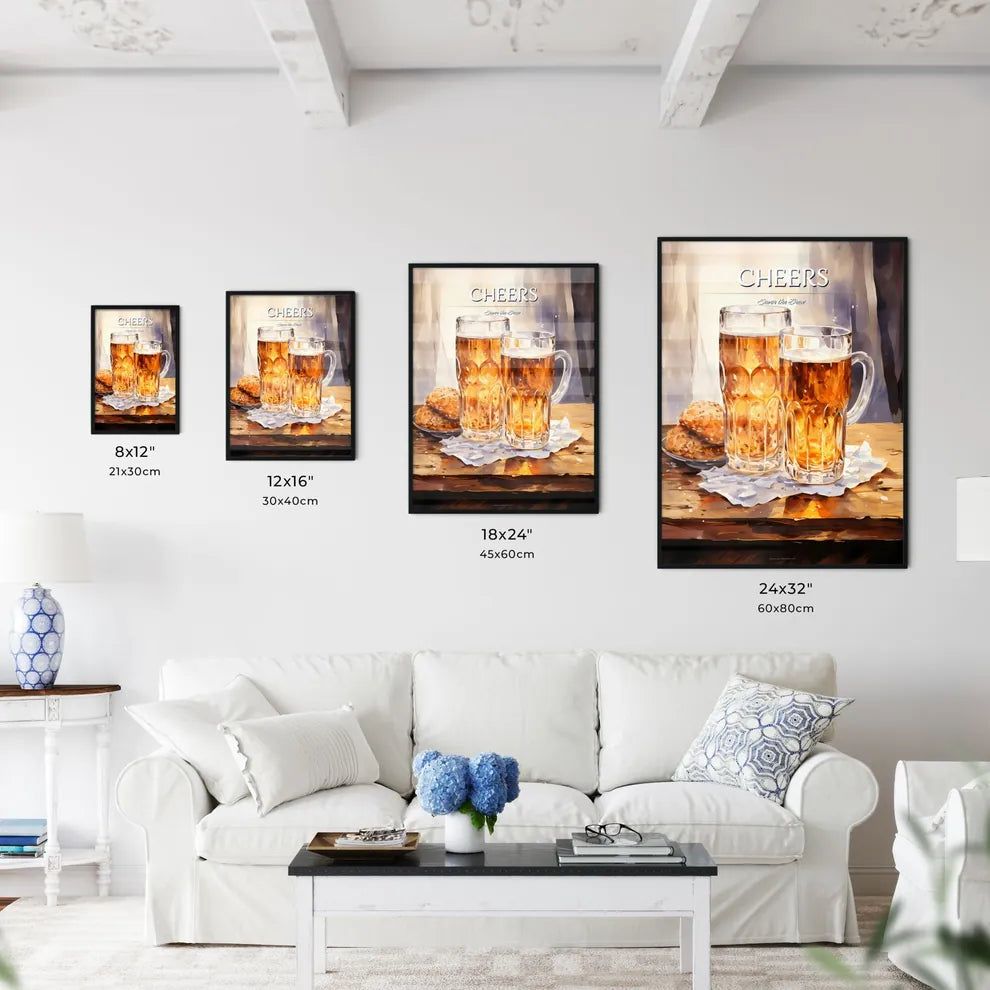 Watercolor Beer Glass And Pint - A Pair Of G - Kitchen Hangings