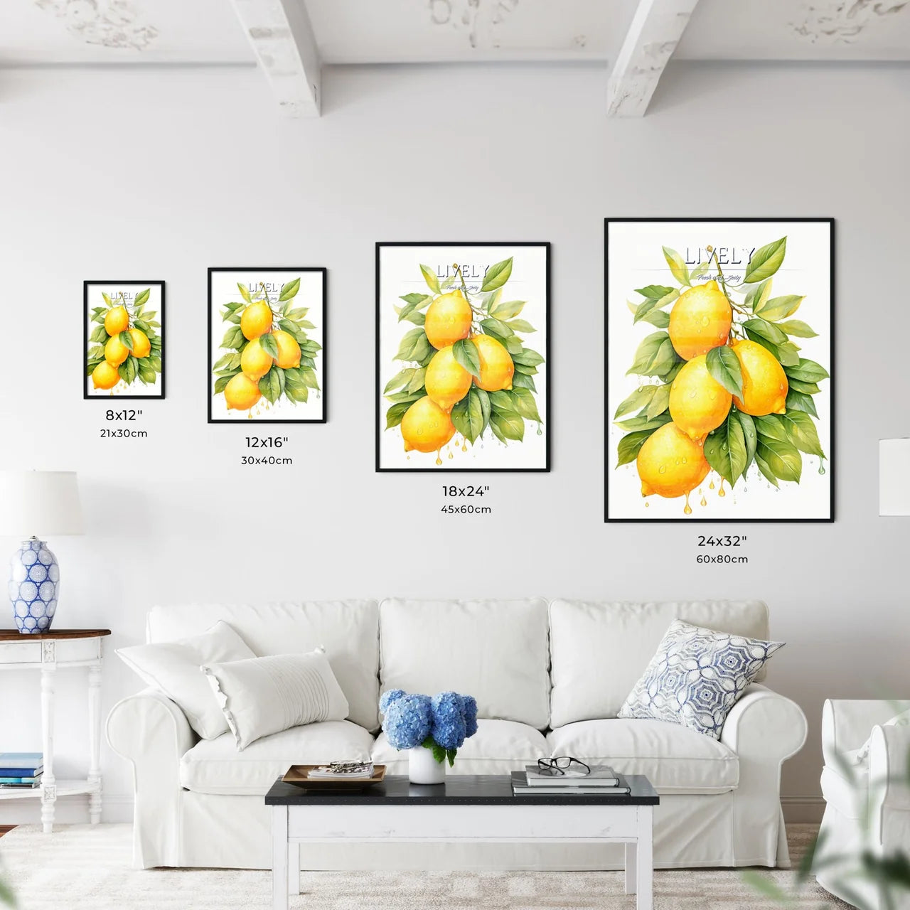 Watercolor Illustration Of Lemon - A Bunch O - Kitchen Hangings