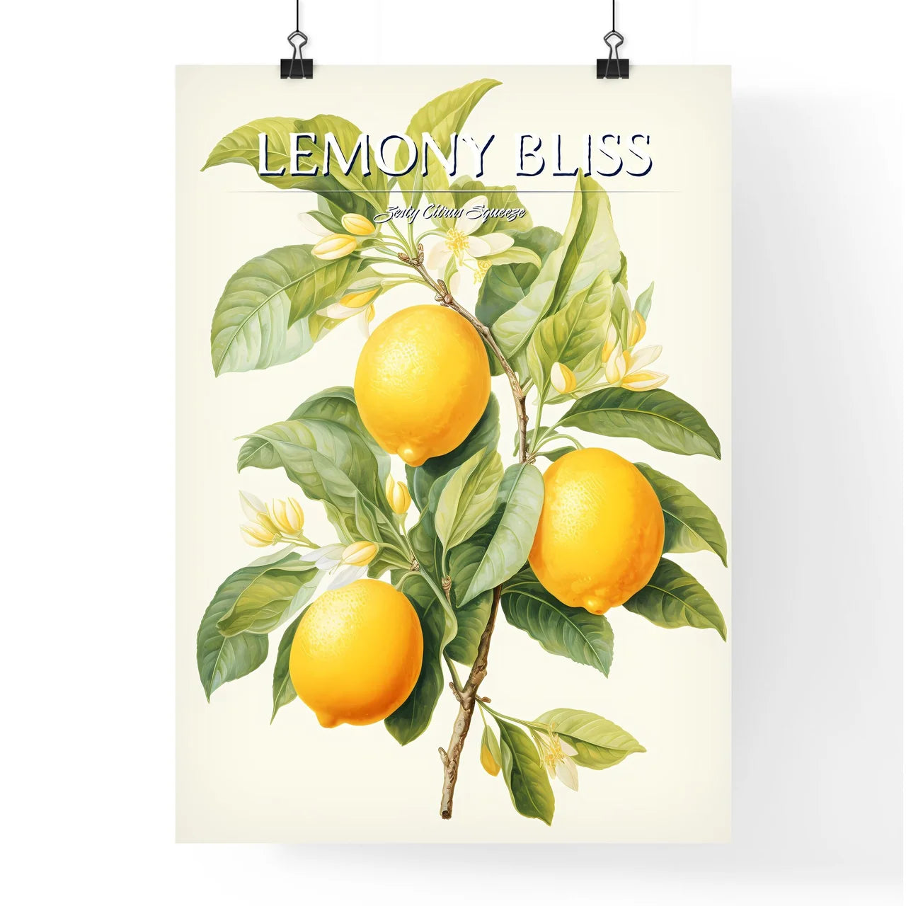 Watercolor Illustration Of Lemon - A Lemons  Poster