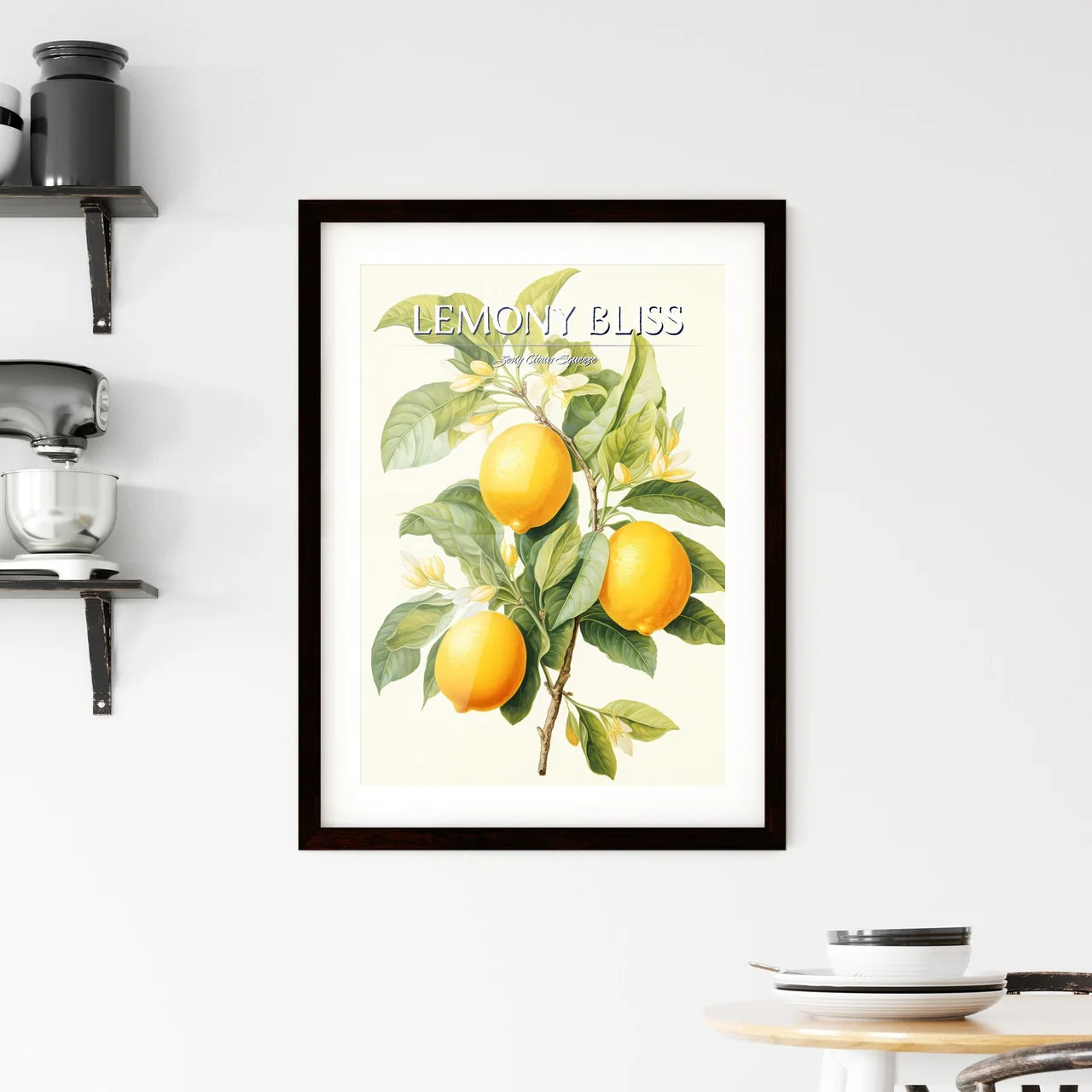Watercolor Illustration Of Lemon - A Lemons  Framed Print