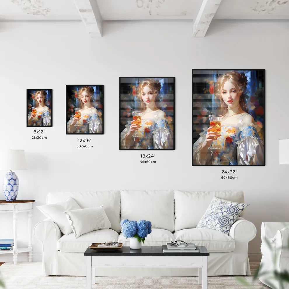 White Lady Cocktail - A Woman Hold - Kitchen Hangings