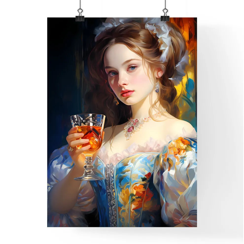 White Lady Cocktail - A Woman Hold Poster