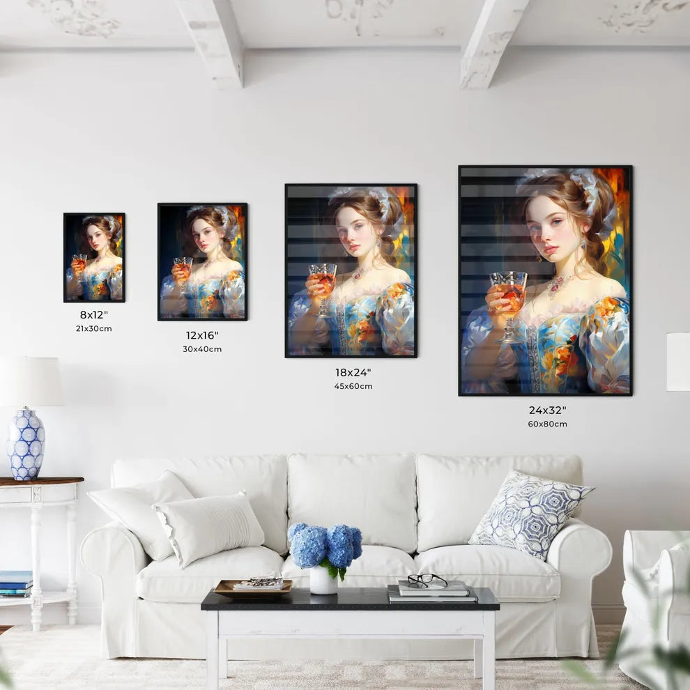 White Lady Cocktail - A Woman Hold - Kitchen Hangings