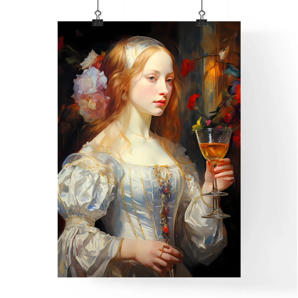 White Lady Cocktail - A Woman Hold Poster