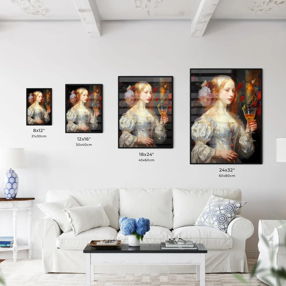 White Lady Cocktail - A Woman Hold - Kitchen Hangings