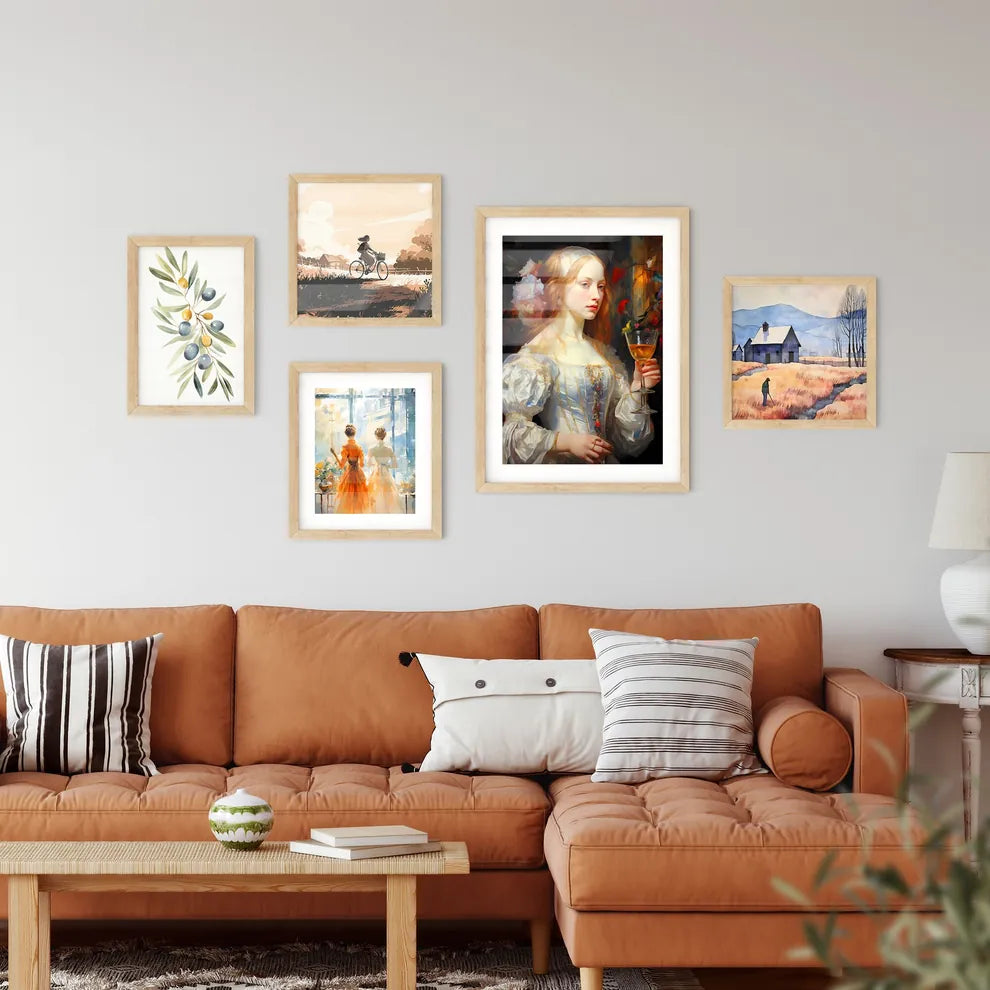 White Lady Cocktail - A Woman Hold Wall Art