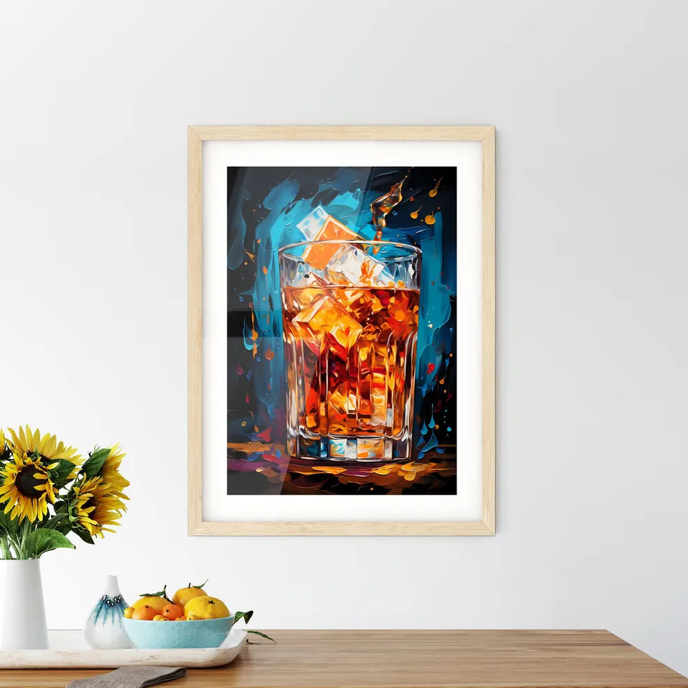 White Russian Cocktail - A Glass Of L Framed Print