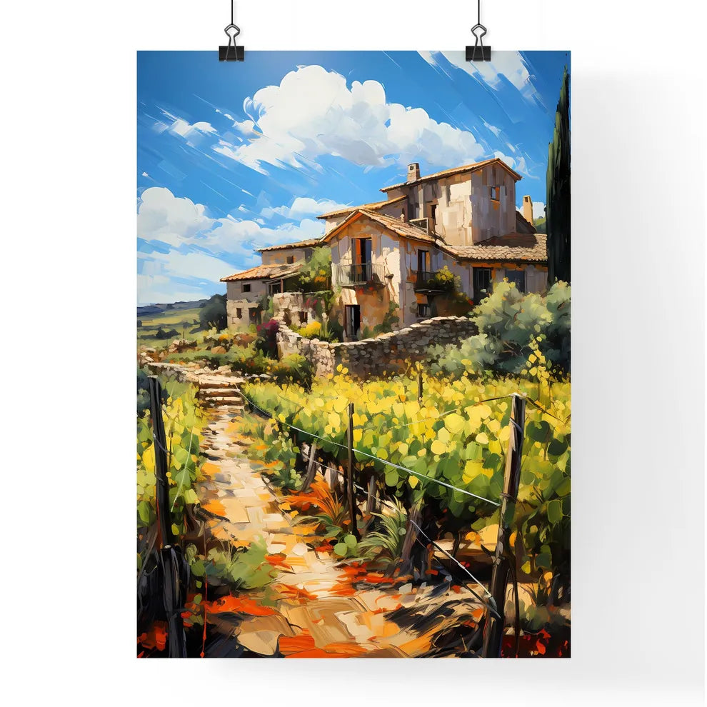 Winery In The Barossa Valley - A House In A Field Poster