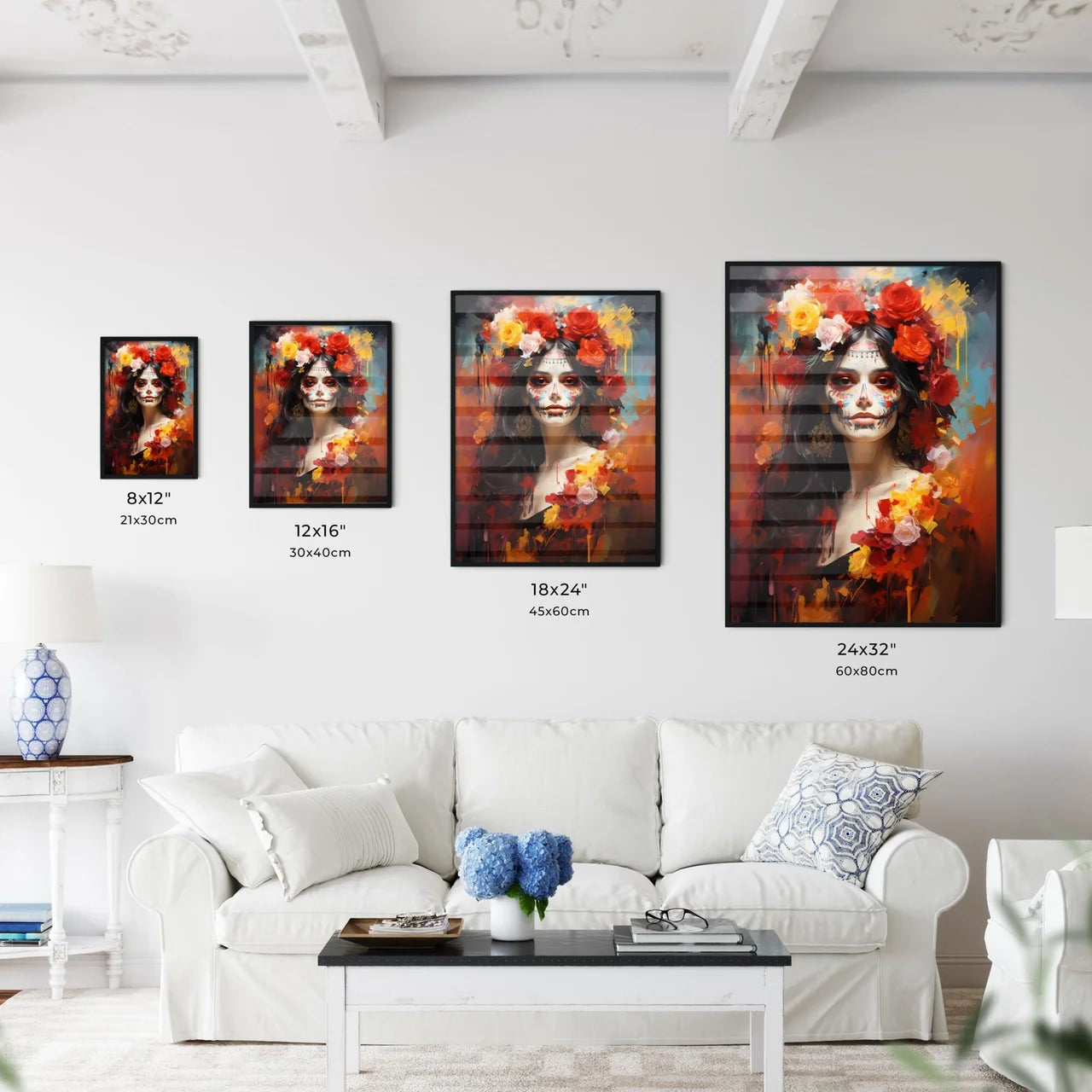 Woman In Dia De Los Muertos Day Of The Dead  - Kitchen Hangings