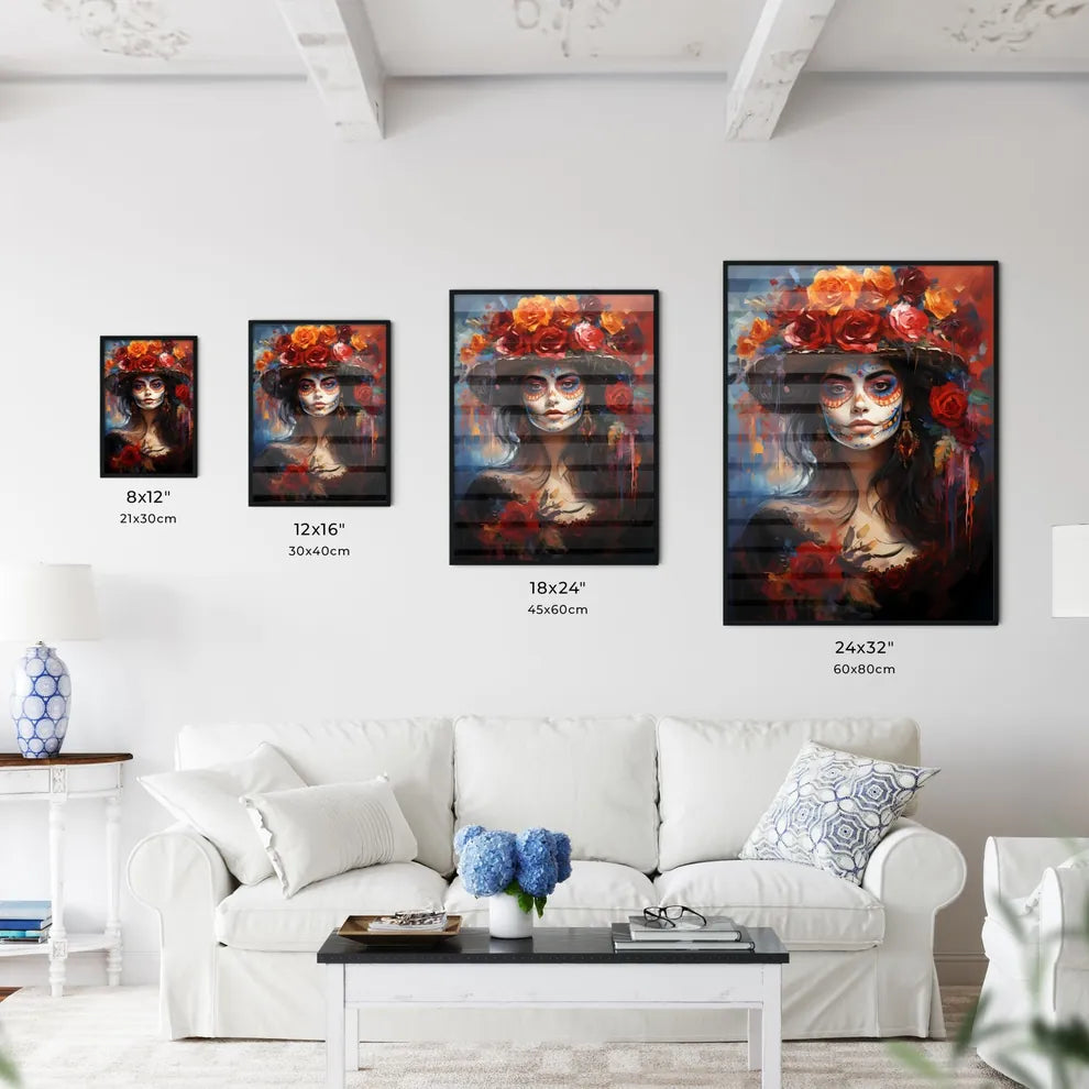 Woman In Dia De Los Muertos Day Of The Dead  - Kitchen Hangings