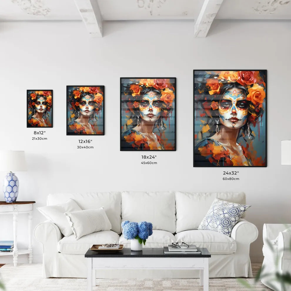 Woman In Dia De Los Muertos Day Of The Dead  - Kitchen Hangings