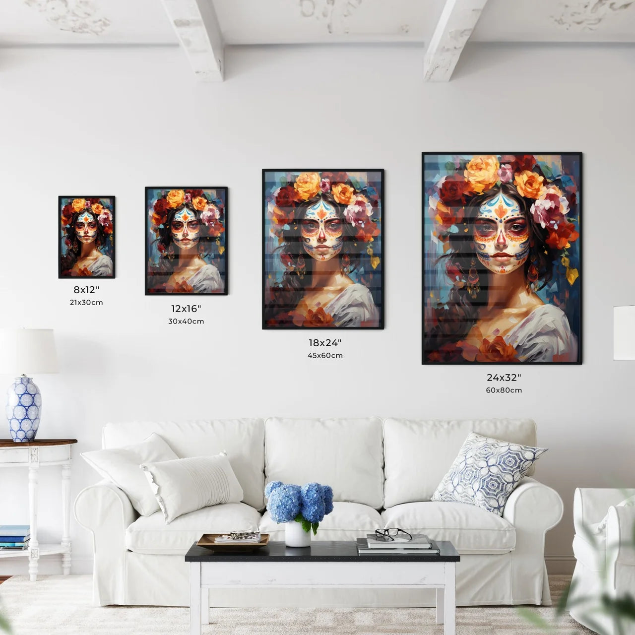 Woman In Dia De Los Muertos Day Of The Dead  - Kitchen Hangings