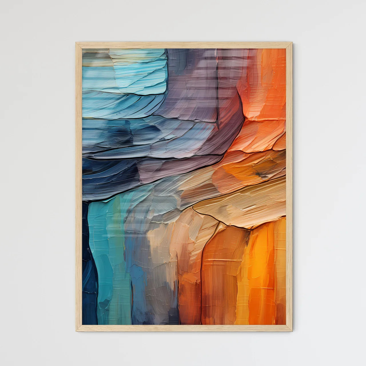 Wood Texture Closeup - A Close Up O - Framed Art Print