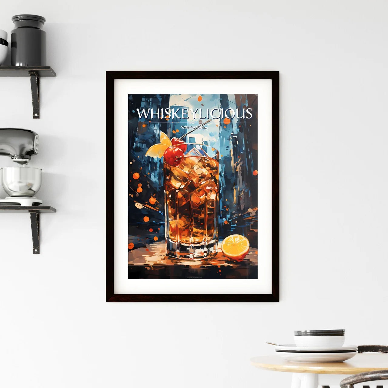 A Manhattan Is A Cocktail Made With Whiskey  Framed Print