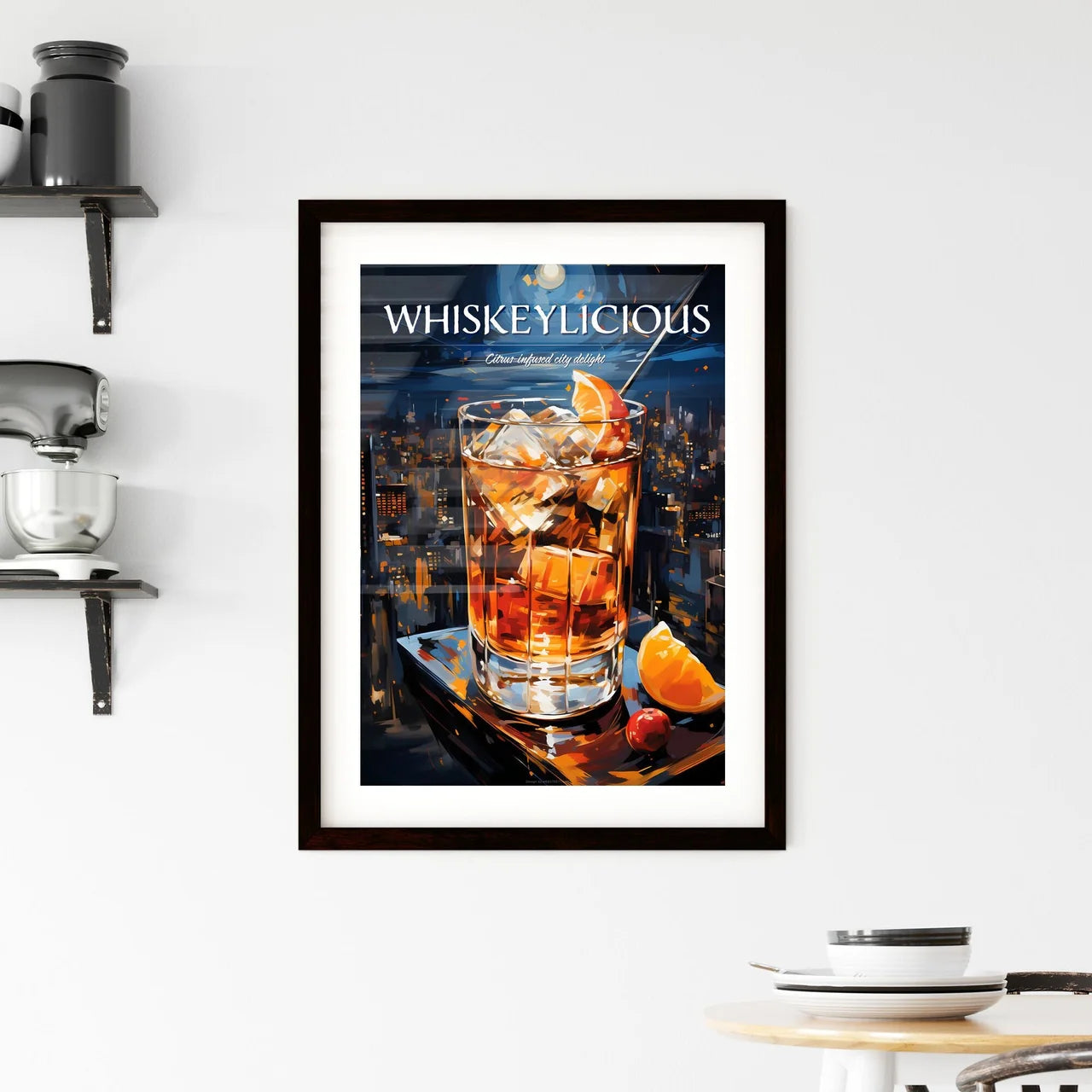 A Manhattan Is A Cocktail Made With Whiskey  Framed Print