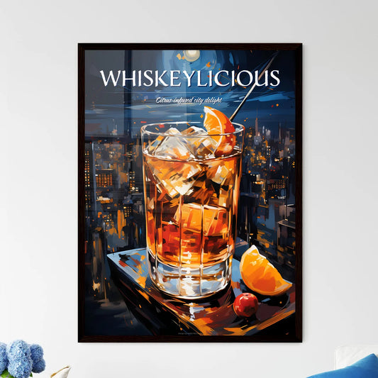 A Manhattan Is A Cocktail Made With Whiskey  - Framed Art Print