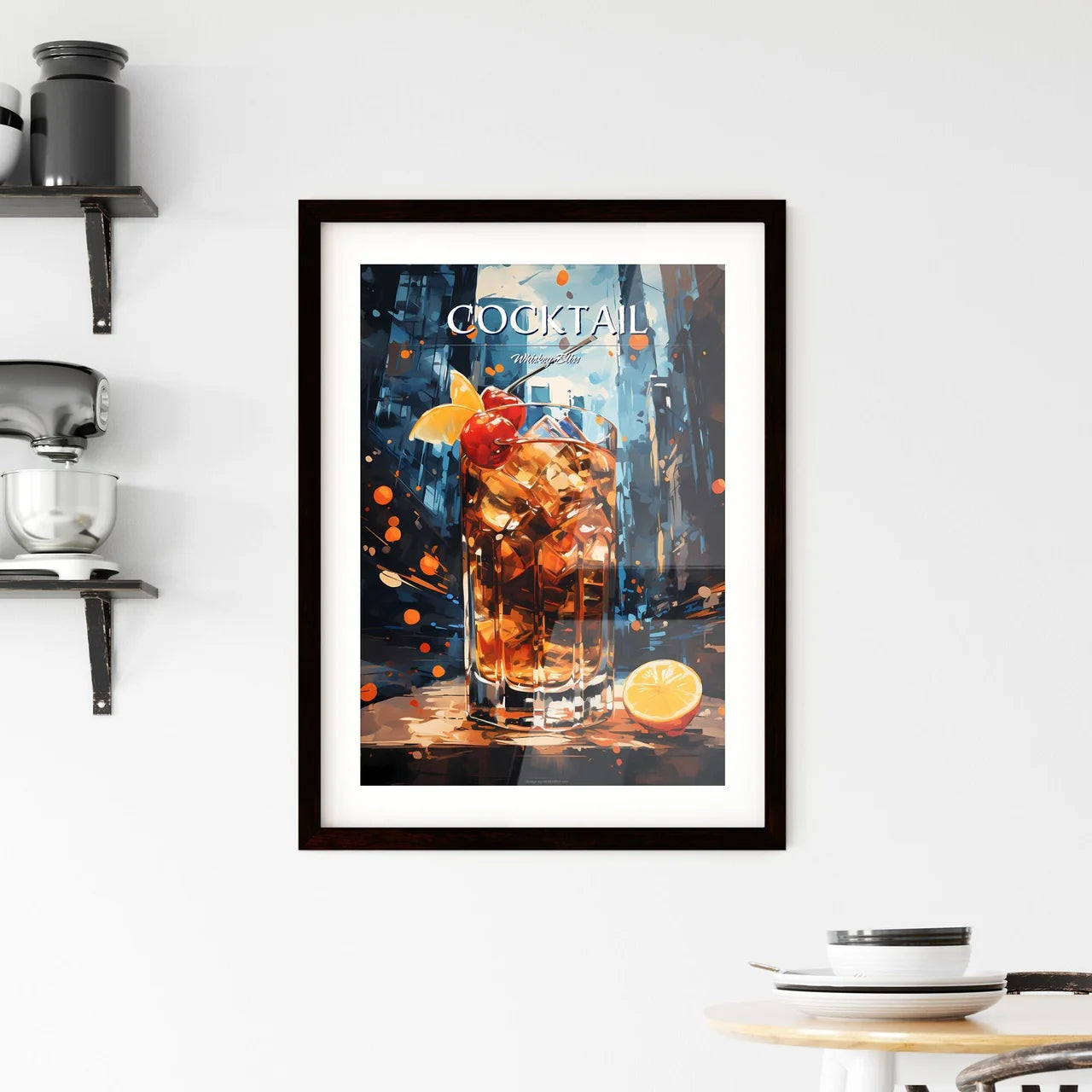 A Manhattan Is A Cocktail Made With Whiskey  Framed Print