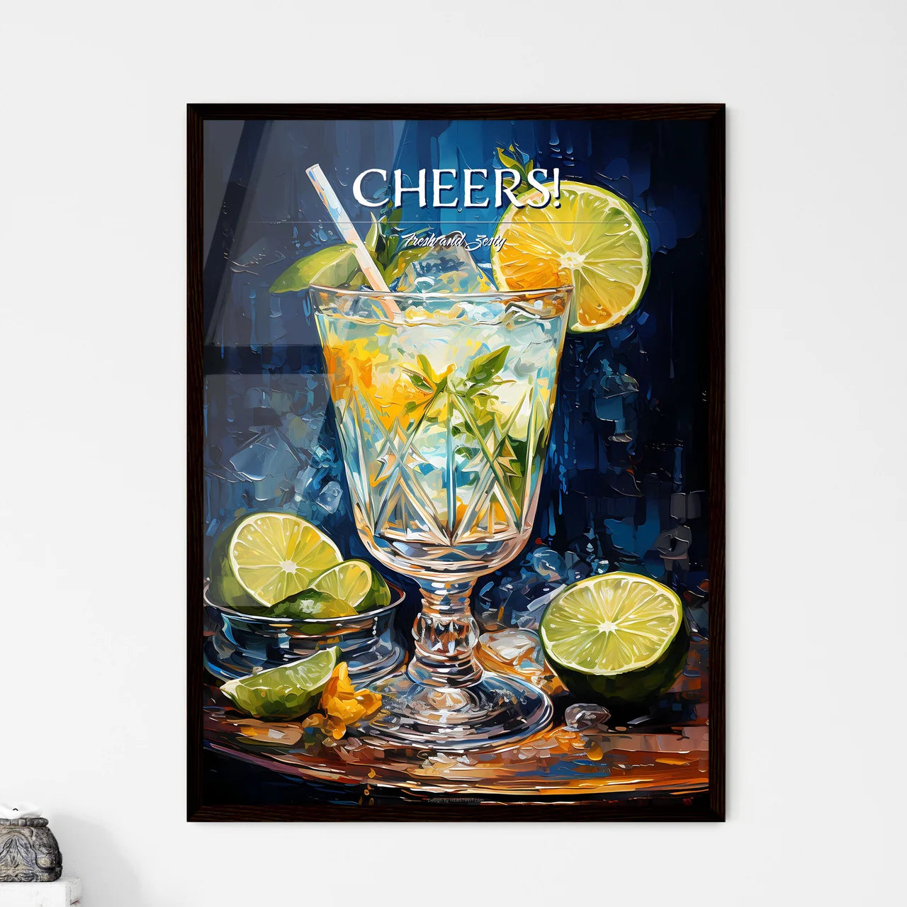 A Margarita Is A Cocktail Consisting Of Tequ - Framed Art Print