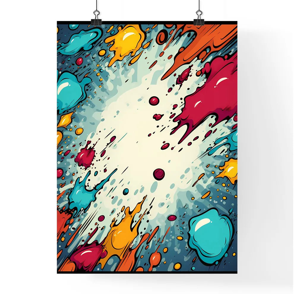 A Set Of Comic Bubbles And Elements With - A Poster