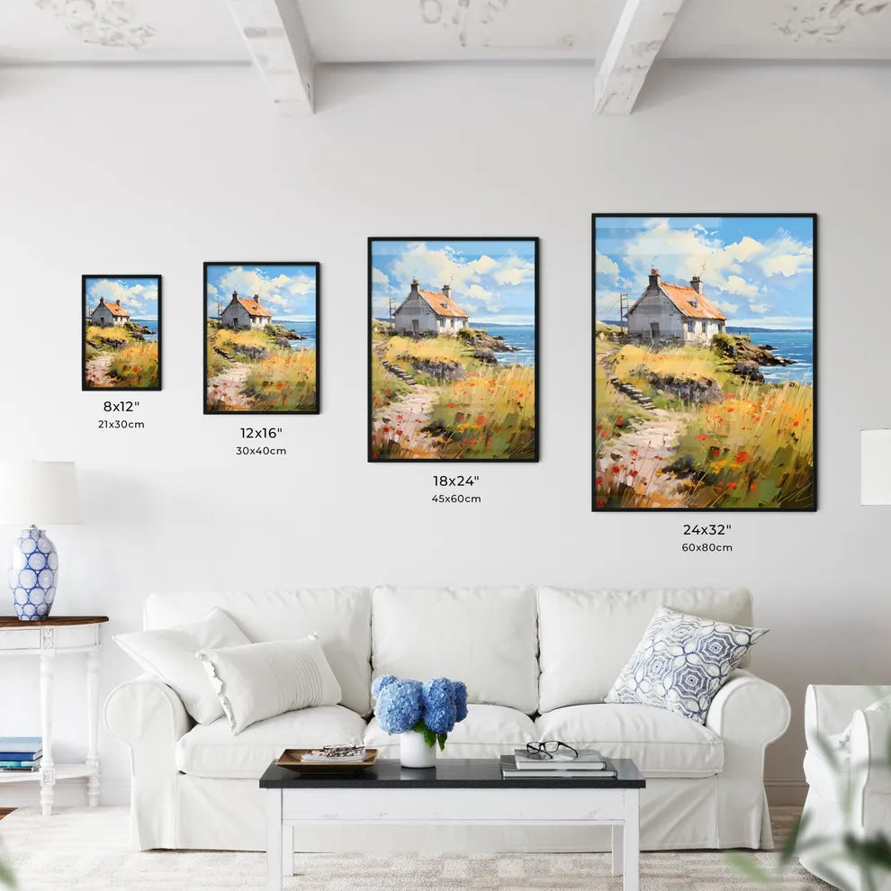 A Thatched - A House On A Hill By The Water Size Chart