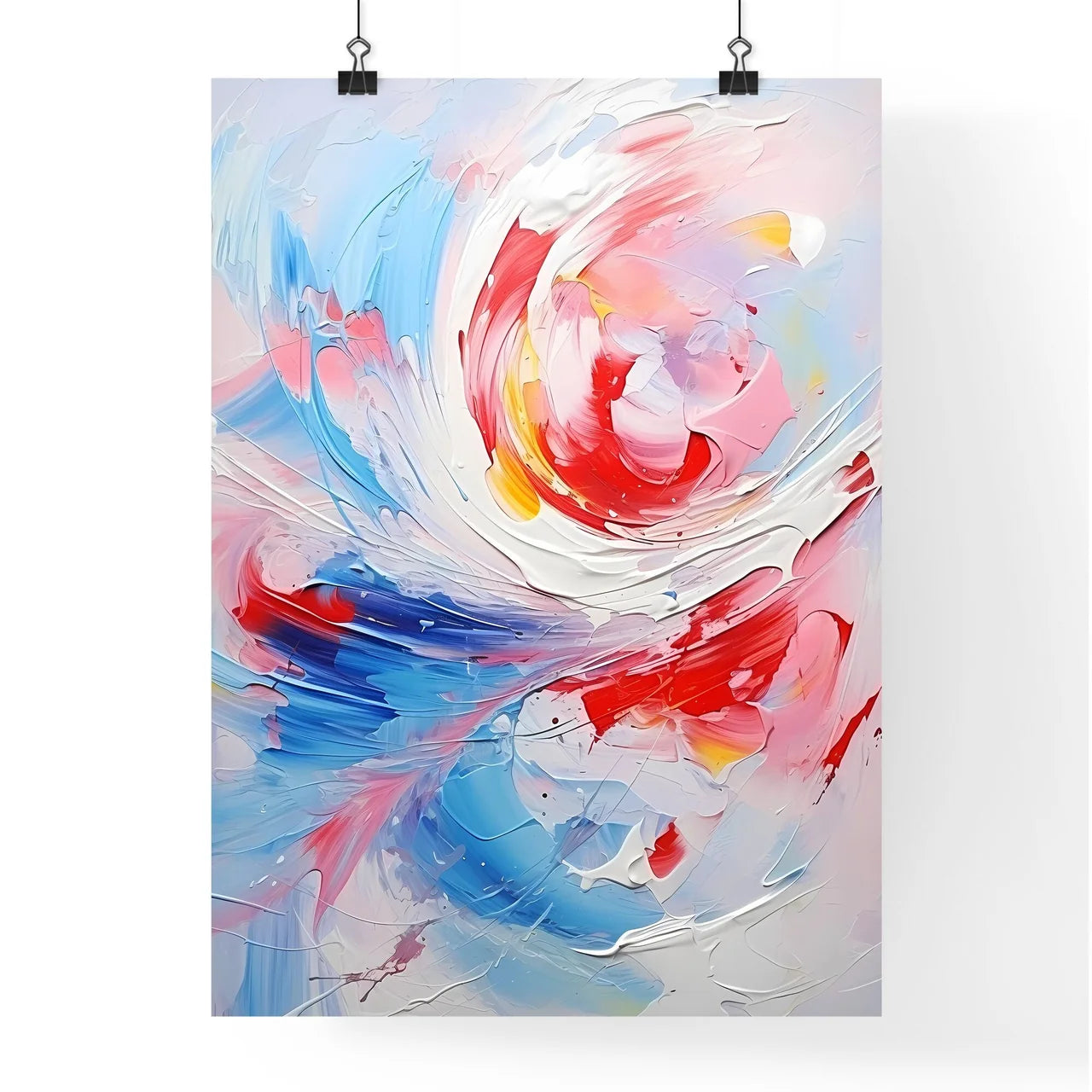 Abstrack Oil Painting Splashes - A Painting  Poster