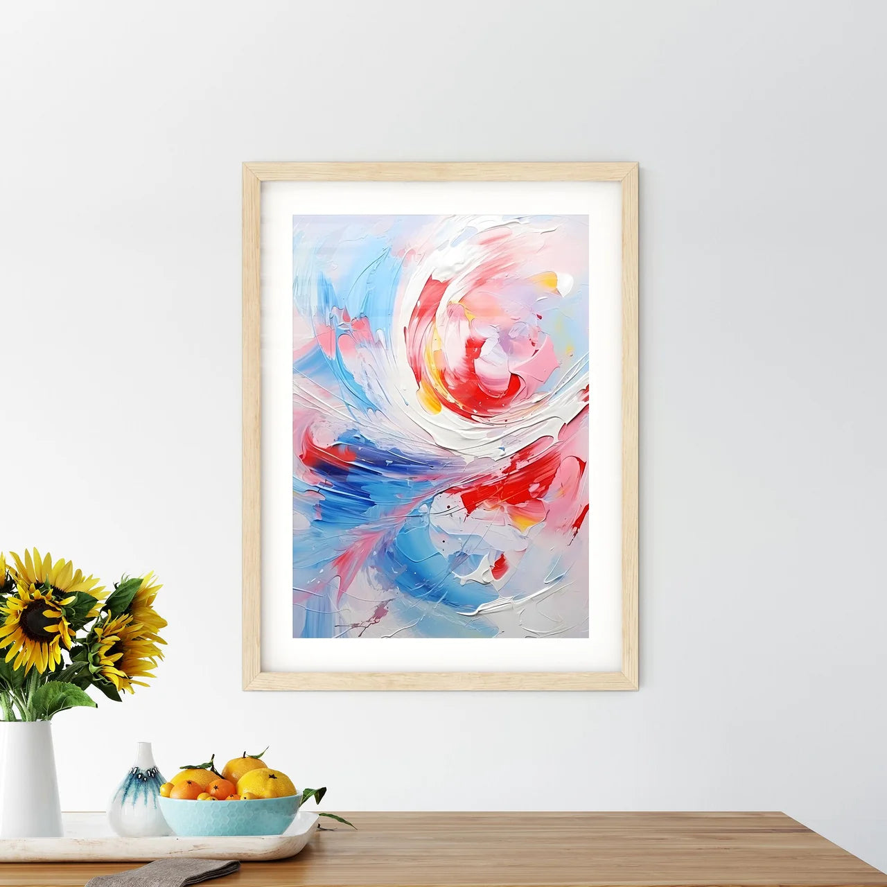 Abstrack Oil Painting Splashes - A Painting  Framed Print