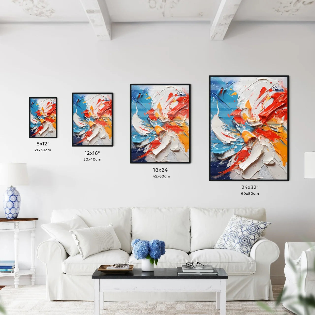 Abstrack Oil Painting Splashes - A Close Up  - Kitchen Hangings