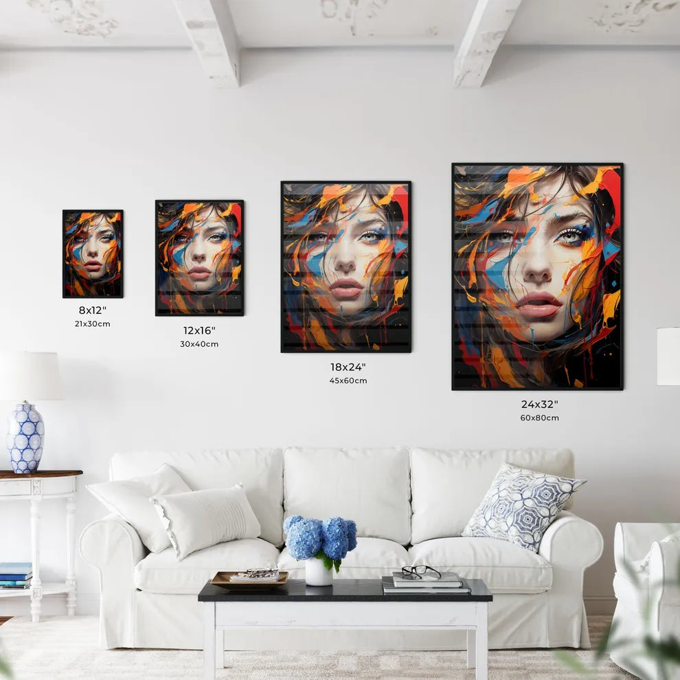 Abstract Oil Painting With Thick Pen Strokes - Kitchen Hangings