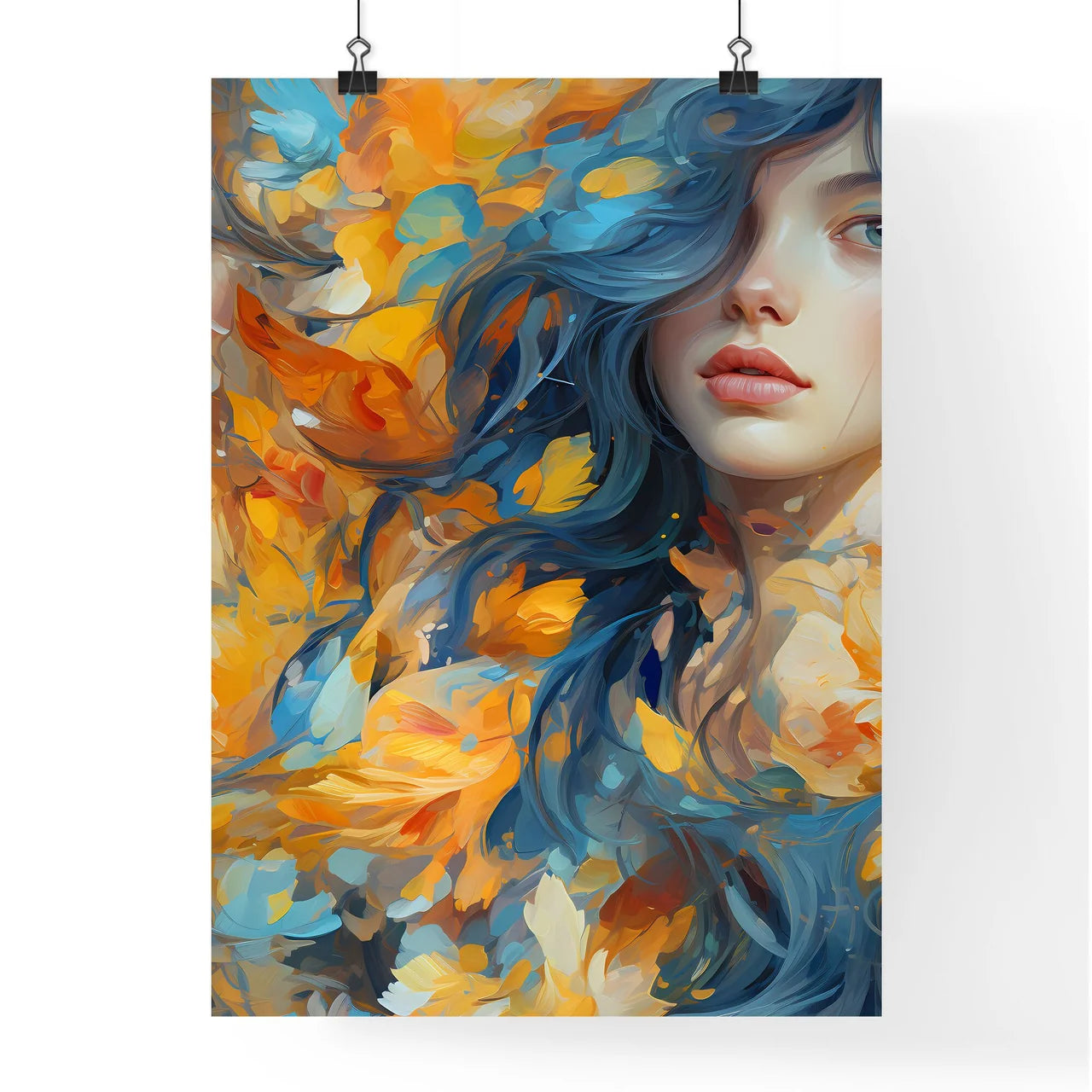 Abstrct Boho Pattern - A Woman With Poster