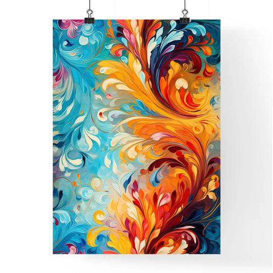 Abstrct Boho Pattern - A Colorful S Poster