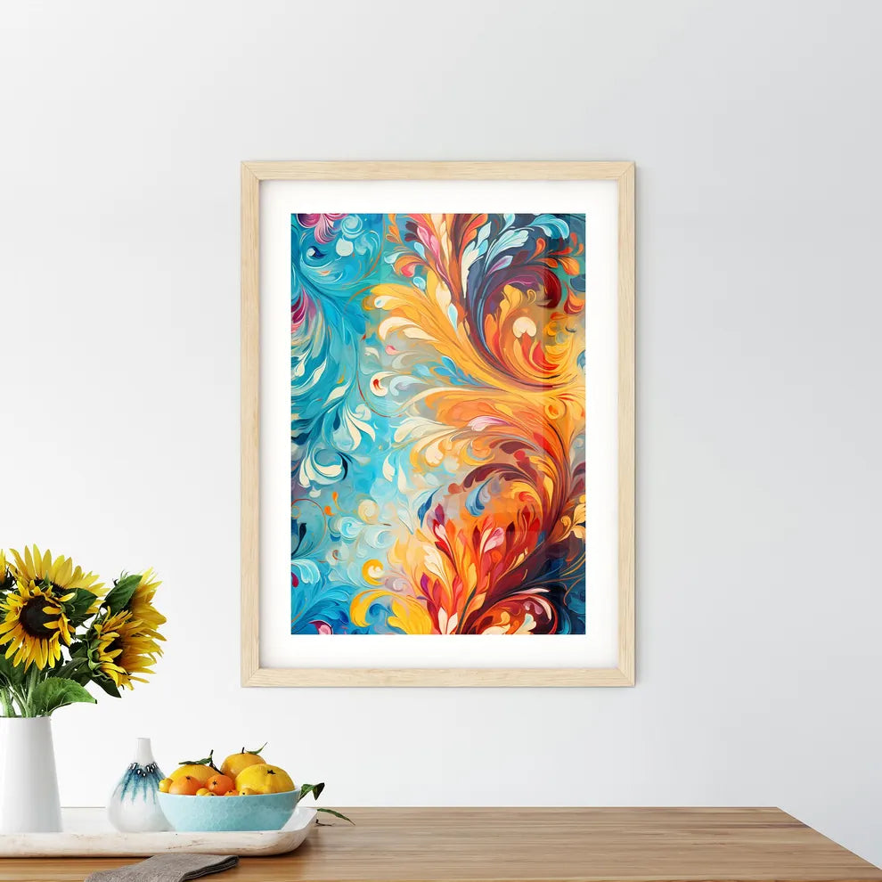 Abstrct Boho Pattern - A Colorful S Framed Print
