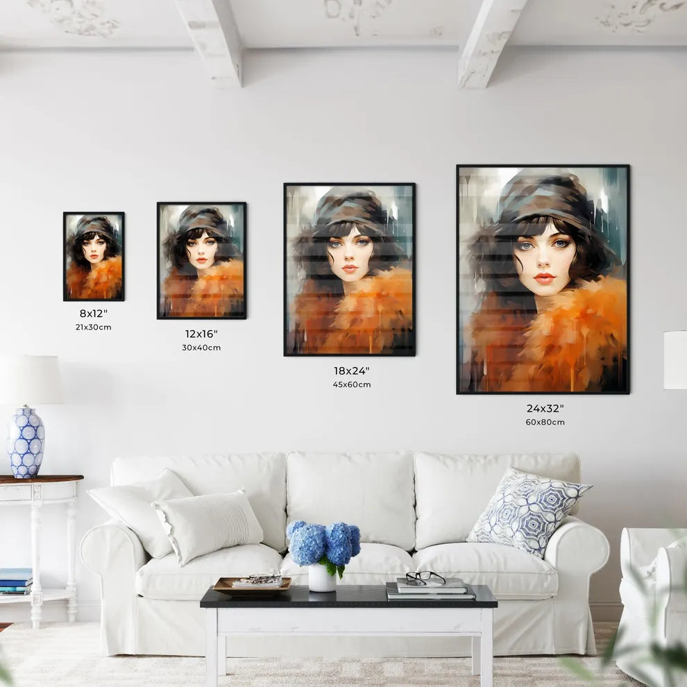 Beautiful Woman Retro Flapper Style Roaring  - Kitchen Hangings