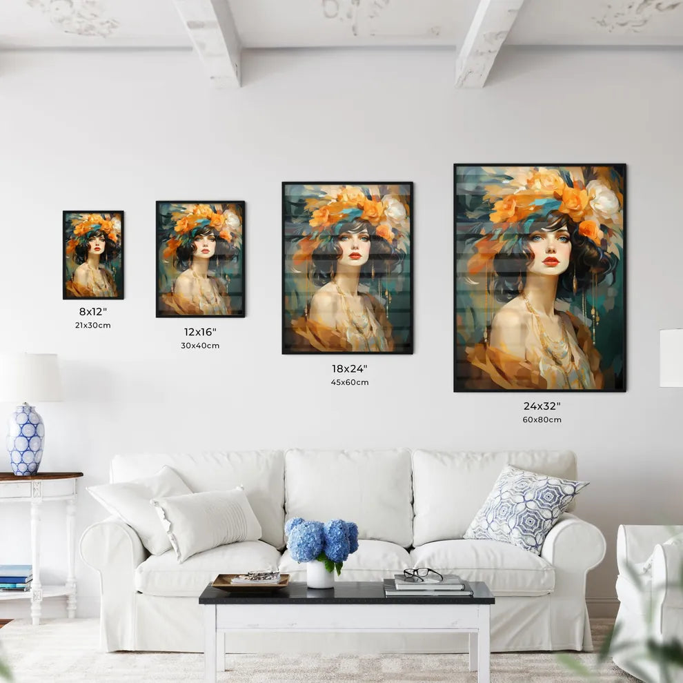 Beautiful Woman Retro Flapper Style Roaring  - Kitchen Hangings