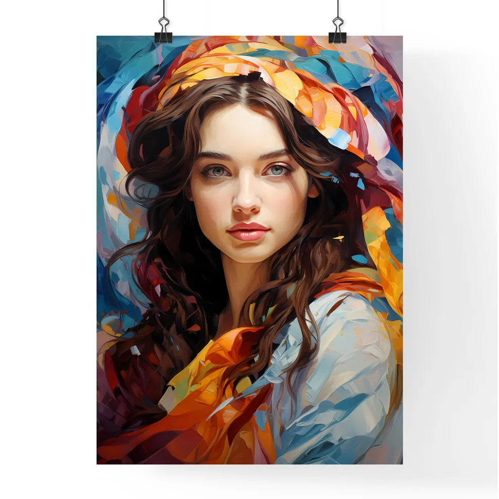 Boho Pattern - A Woman With Poster