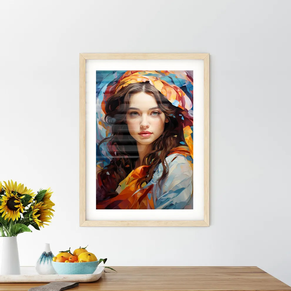 Boho Pattern - A Woman With Framed Print