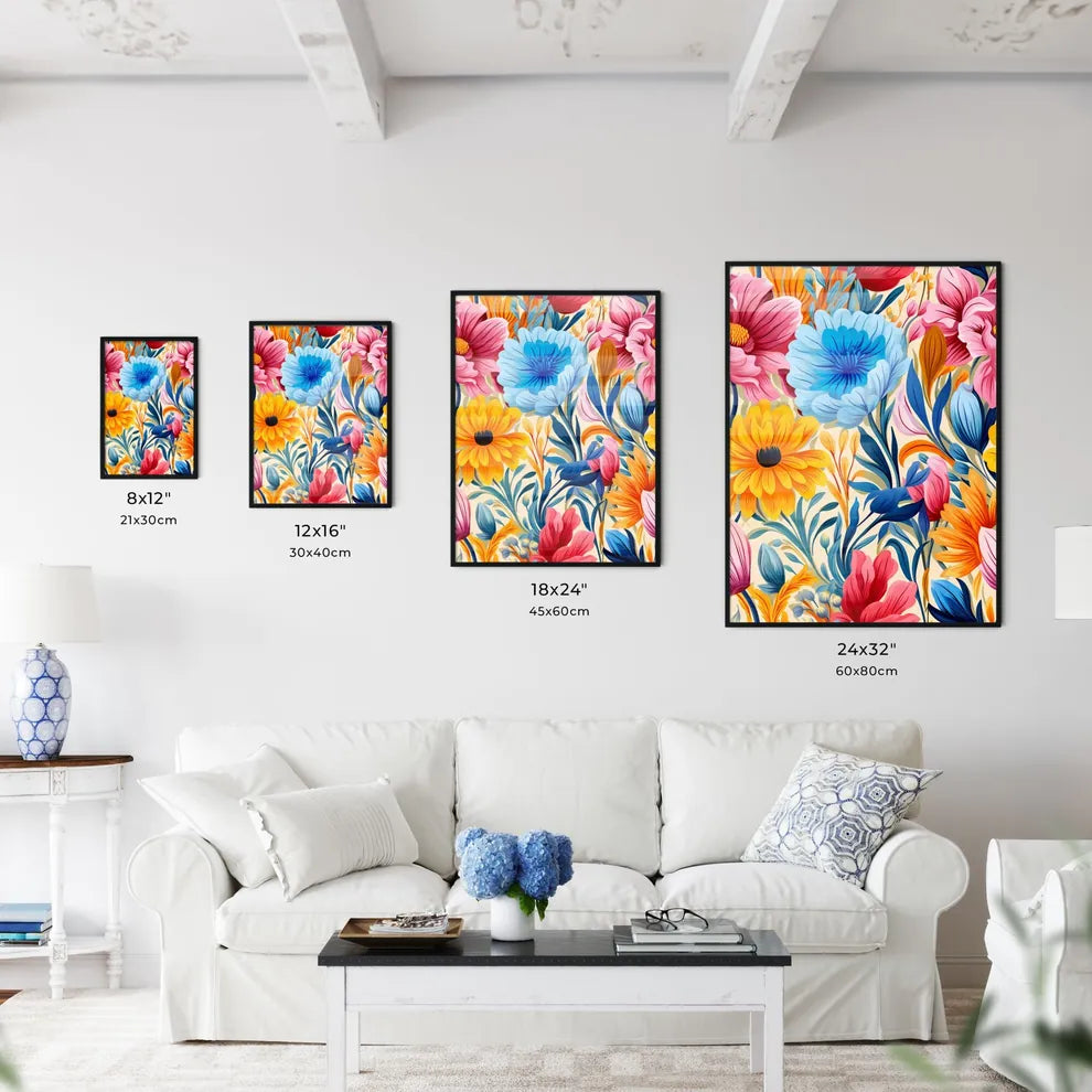 Cute Simple Flowers Seamless Pattern Backgro - Kitchen Hangings