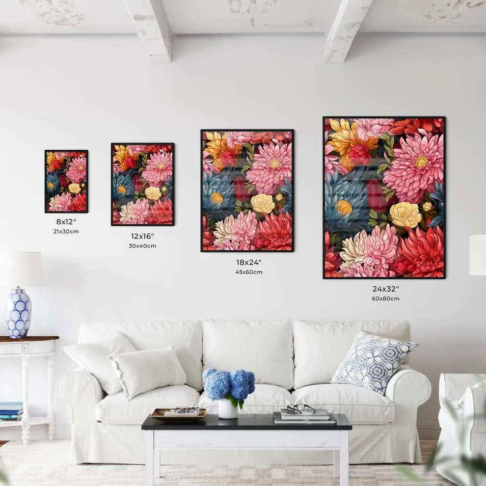 Cute Simple Flowers Seamless Pattern Backgro - Kitchen Hangings