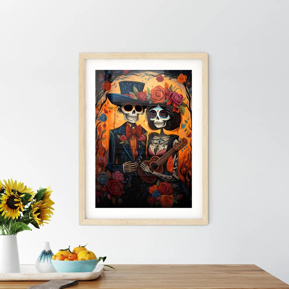 Day Of The Dead - A Couple Of  Framed Print