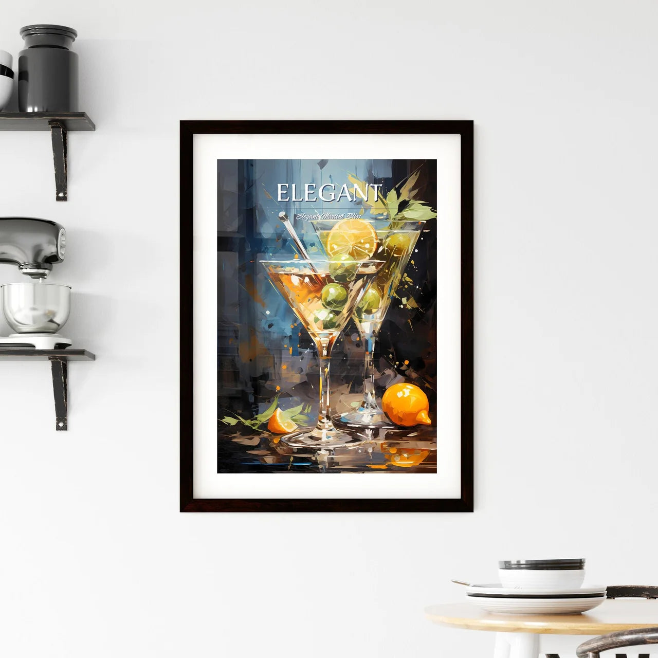 Dirty Martini Gin Vermouth - A Painting Of T Framed Print