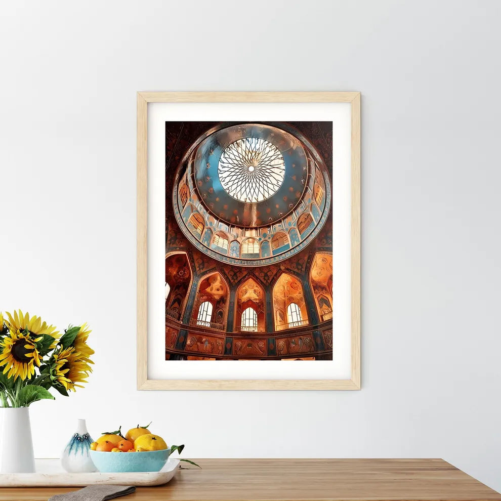 Dome Of The Mosque Oriental Ornaments - A Ce Framed Print