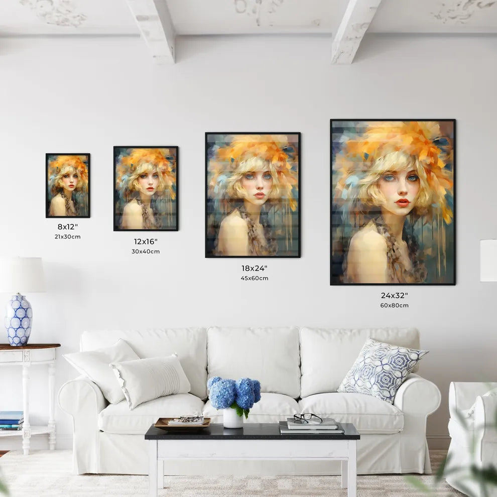 Flapper Blond Girl Retro Party - A Woman Wit - Kitchen Hangings