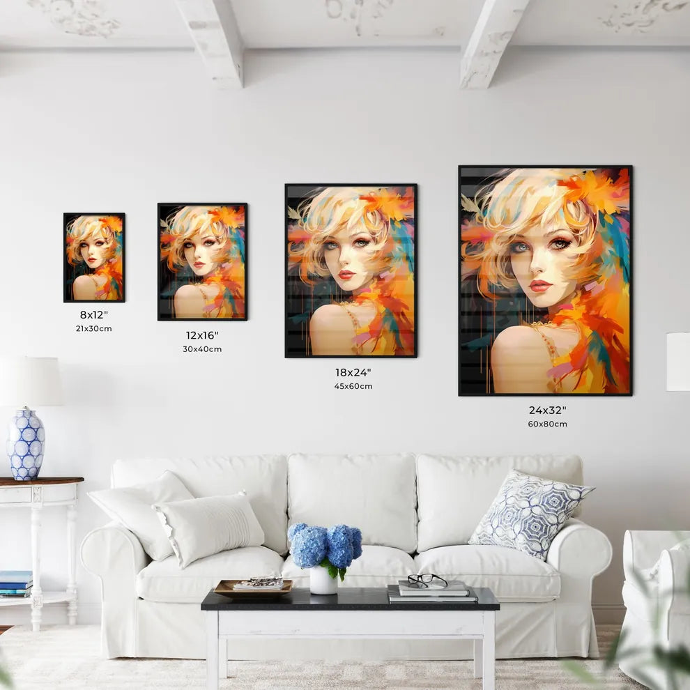 Flapper Blond Girl Retro Party - A Woman Wit - Kitchen Hangings