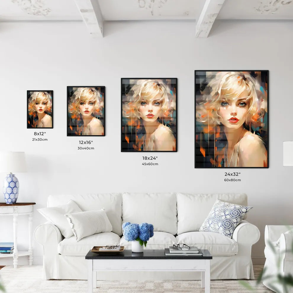 Flapper Blond Girl Retro Party - A Woman Wit - Kitchen Hangings