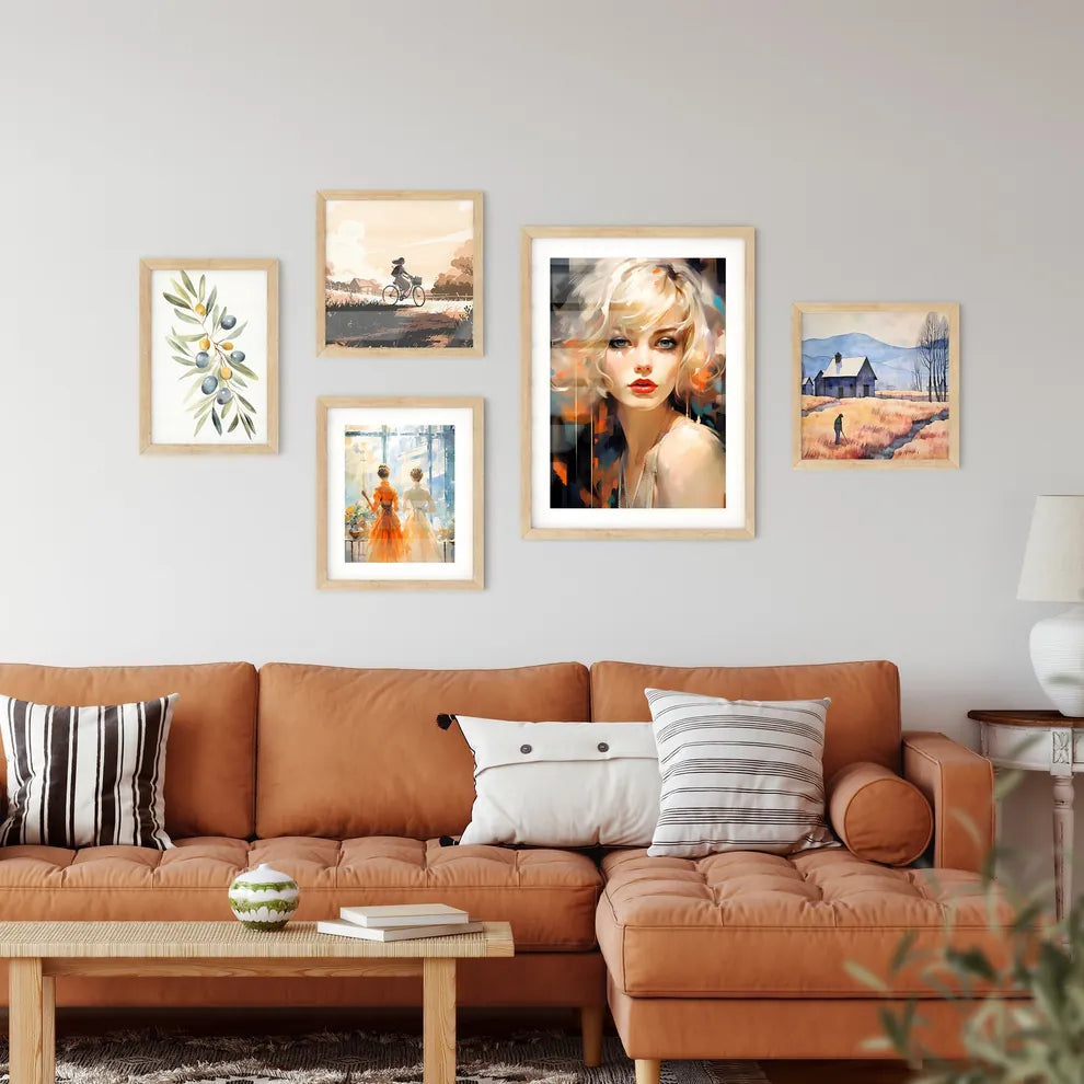 Flapper Blond Girl Retro Party - A Woman Wit Wall Art