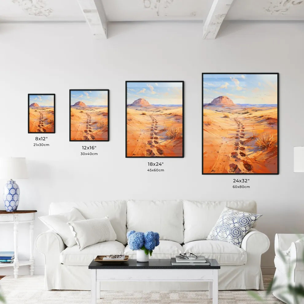 Footsteps On The Dunes In The Desert Near Me - Kitchen Hangings