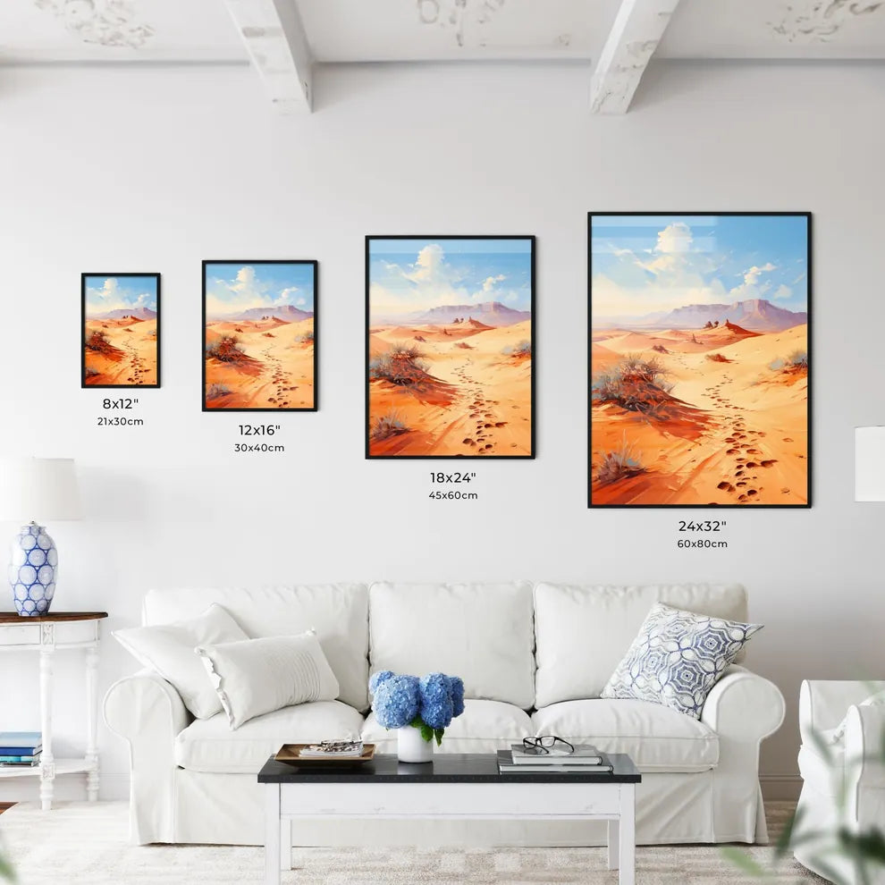 Footsteps On The Dunes In The Desert Near Me - Kitchen Hangings