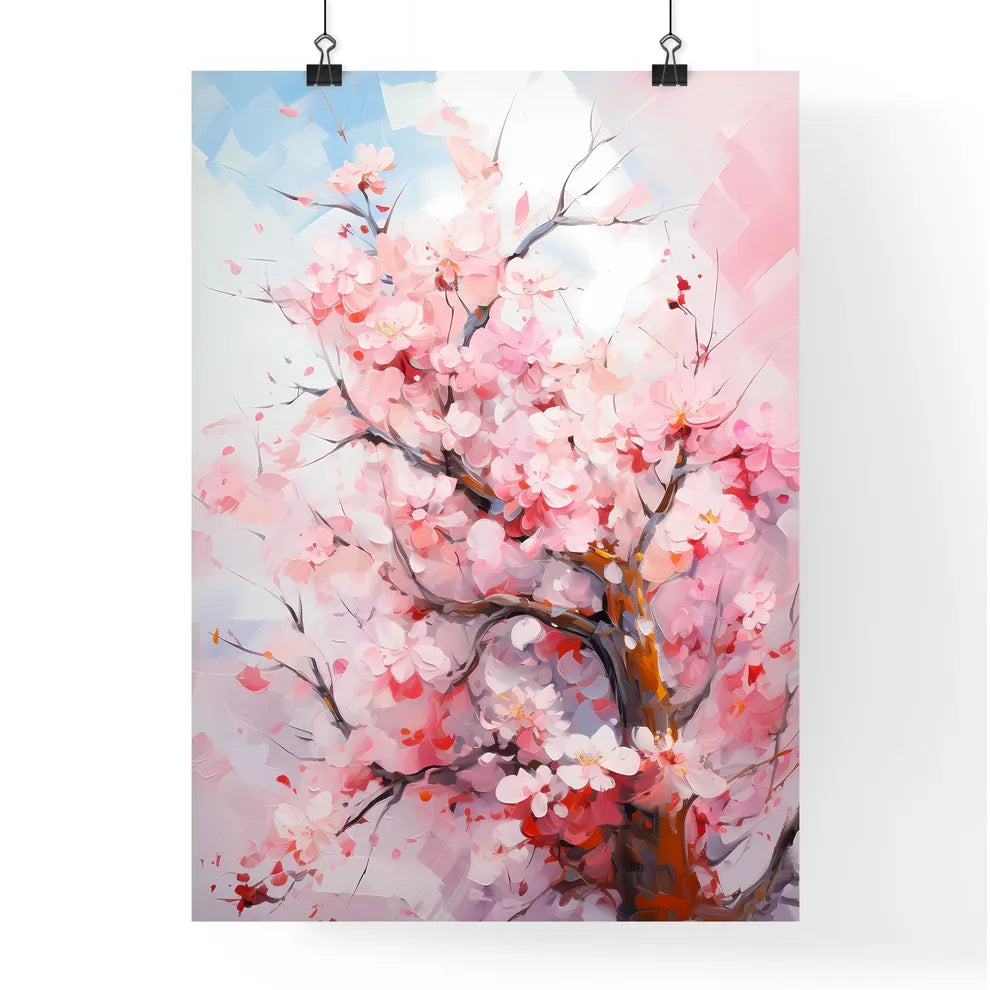 Fresh Pink Soft Spring Apple Tree Blossoms O Poster