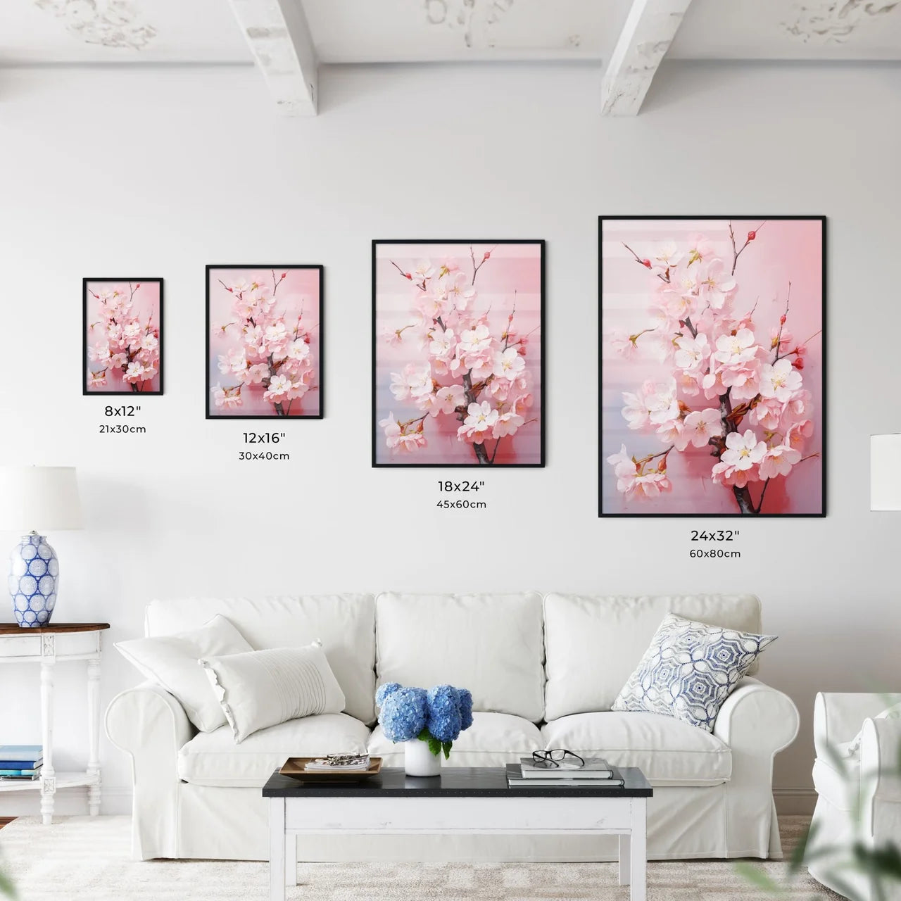 Fresh Pink Soft Spring Cherry Tree Blossoms  - Kitchen Hangings